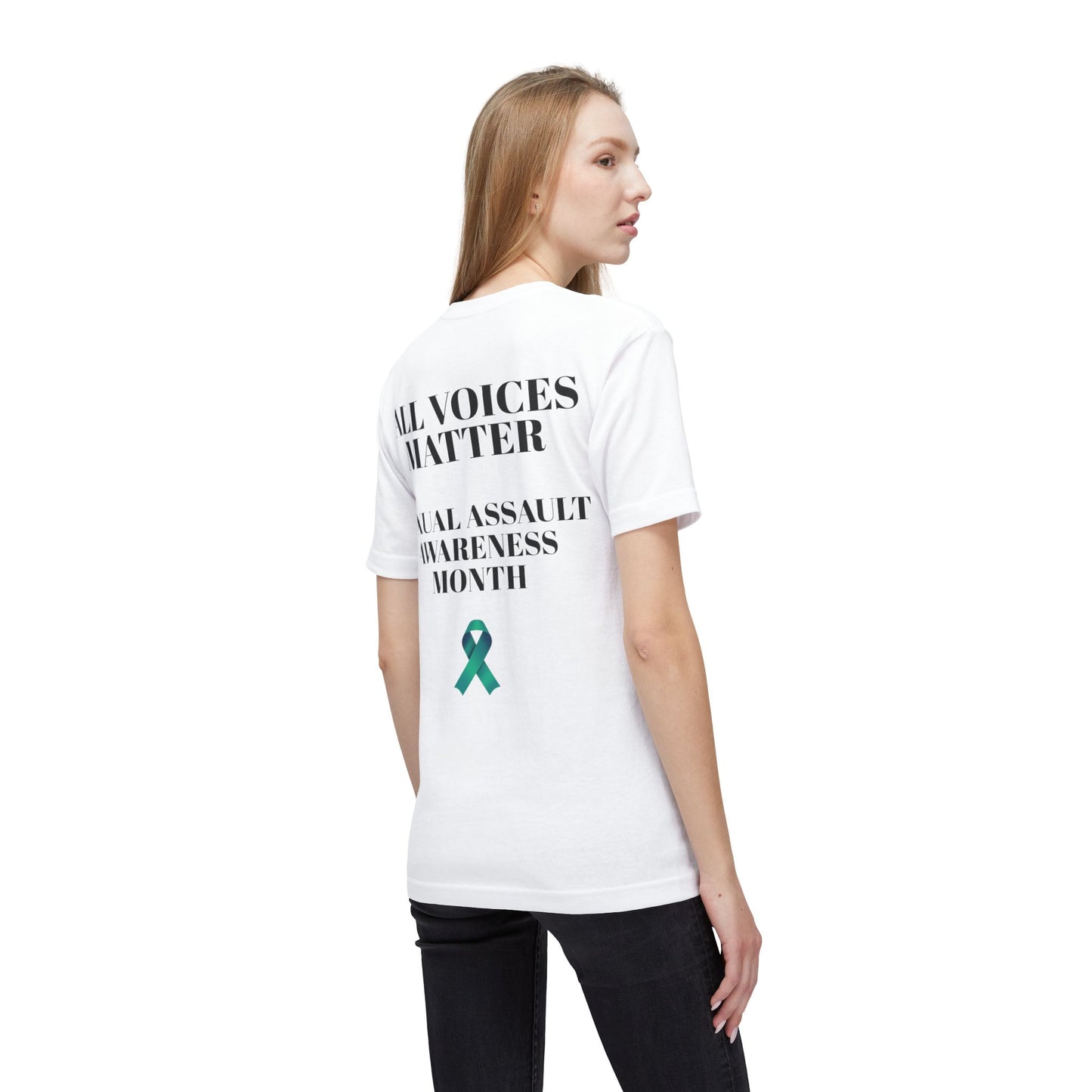 T-Shirt Sexual Assault Awareness Month All Voices Matter Unisex