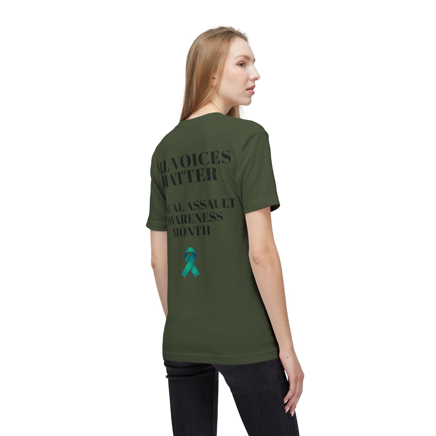 T-Shirt Sexual Assault Awareness Month All Voices Matter Unisex