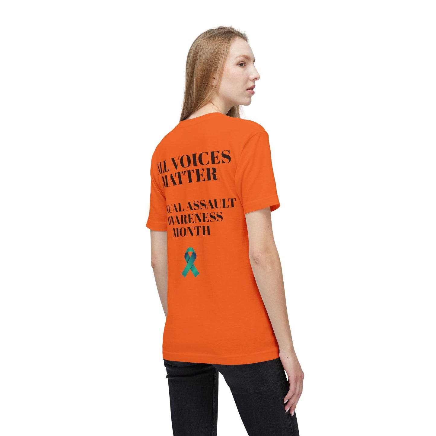 T-Shirt Sexual Assault Awareness Month All Voices Matter Unisex