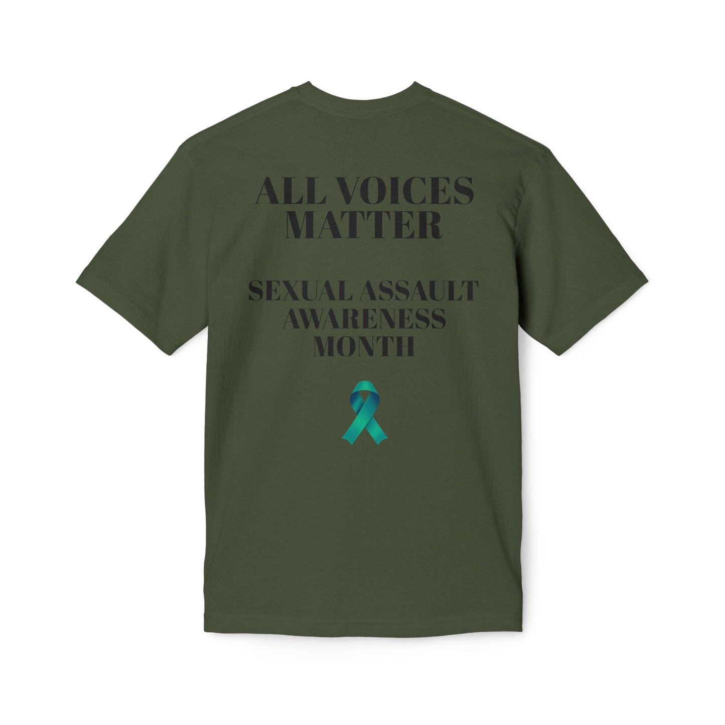 T-Shirt Sexual Assault Awareness Month All Voices Matter Unisex